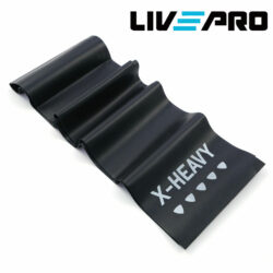 Λάστιχο Αντίστασης Κορδέλα (Μαύρο/Χ-Heavy) LivePro (Β-8415-ΧΗ)
