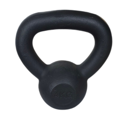 Kettlebell Μαντεμένιο Black Matt (4kg) Optimum Sport (CX-DB602-4)