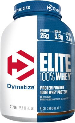 Elite 100% Whey Protein 2170g (Rich Chocolate) Dymatize