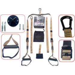 Ιμάντες Άσκησης Suspension Trainer (Army) (με Βάση Τοίχου/Οροφής) Optimum Sport (CX-EP516/1/TA001)