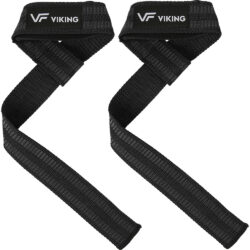 Περικάρπια Άρσης Βαρών Power Straps C-115 (Μαύρα) Viking (105299-1)