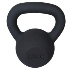 Kettlebell Μαντεμένιο Black Matt (16kg) Optimum Sport (CX-DB602-16)