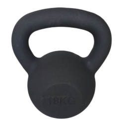 Kettlebell Μαντεμένιο Black Matt (18kg) Optimum Sport (CX-DB602-18)