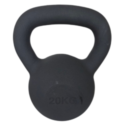 Kettlebell Μαντεμένιο Black Matt (20kg) Optimum Sport (CX-DB602-20)